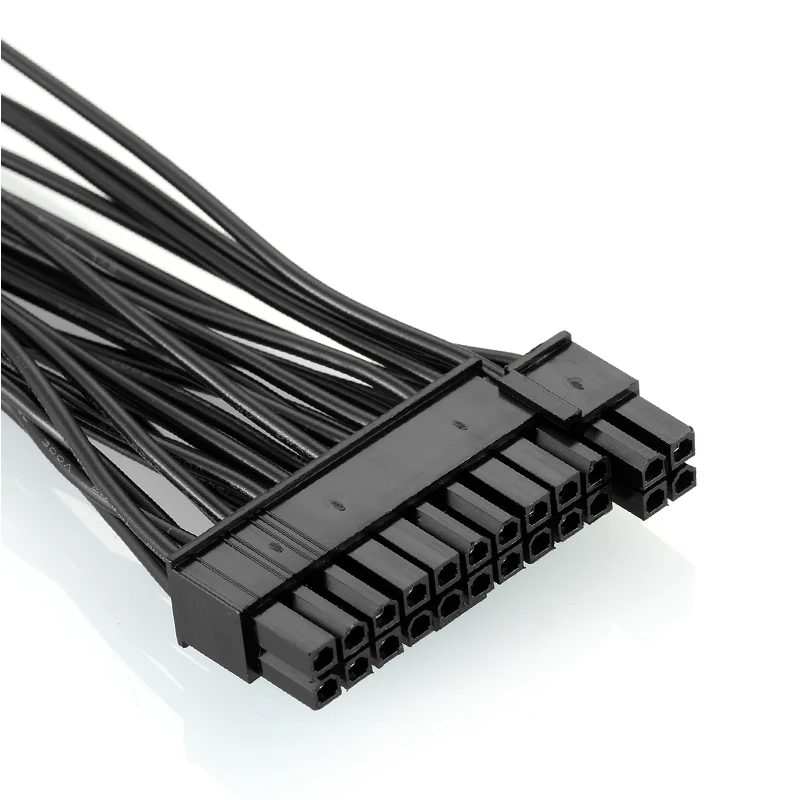 ATX Mining 30 см 24 Pin двойной блок питания Удлинитель для компьютерный адаптер