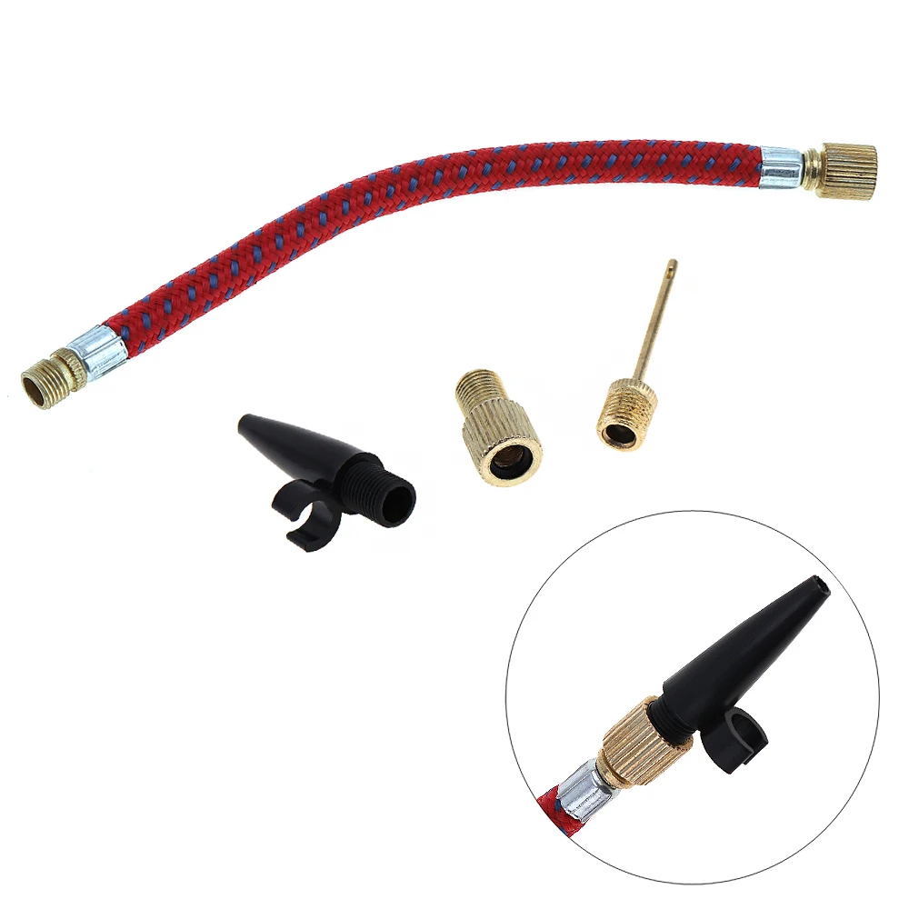 

4pcs/set Standard Size Airbed Nozzle Valve Air Hose Inflating Needles Pump Inflator Connector for Bicycle / Football / Airbed