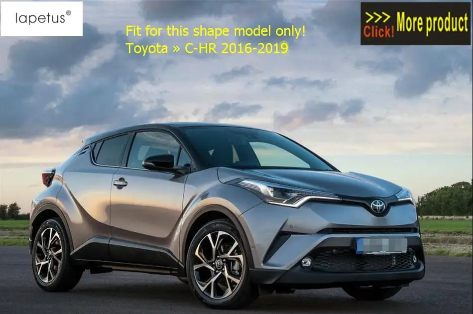 Lapetus аксессуары для Toyota C-HR ЧР задние Треугольники окна крыло спойлера Панель молдинг крышка комплект отделка