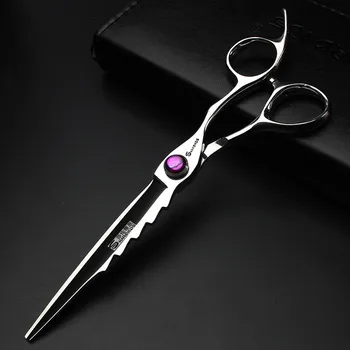

Purple Gems Hair scissors Cutting and Thinning scissors 6 / 6.5 Inch Silvery scissors stainless steel Hairdressing scissors tool