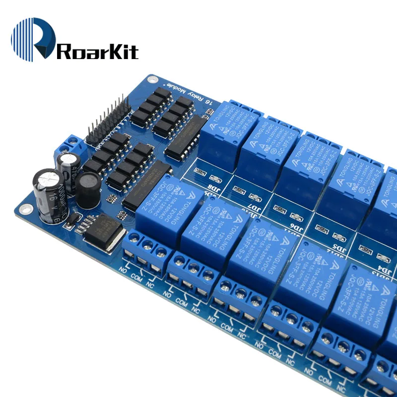 5 в 12 В 16 канальный релейный модуль Интерфейсная плата для Arduino PIC ARM DSP PLC с защитой для оптронной пары LM2576 power