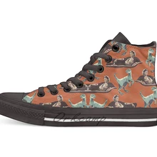 Jurassic Geniuses/Новинка; дизайнерская Повседневная парусиновая обувь; обувь на заказ; Прямая