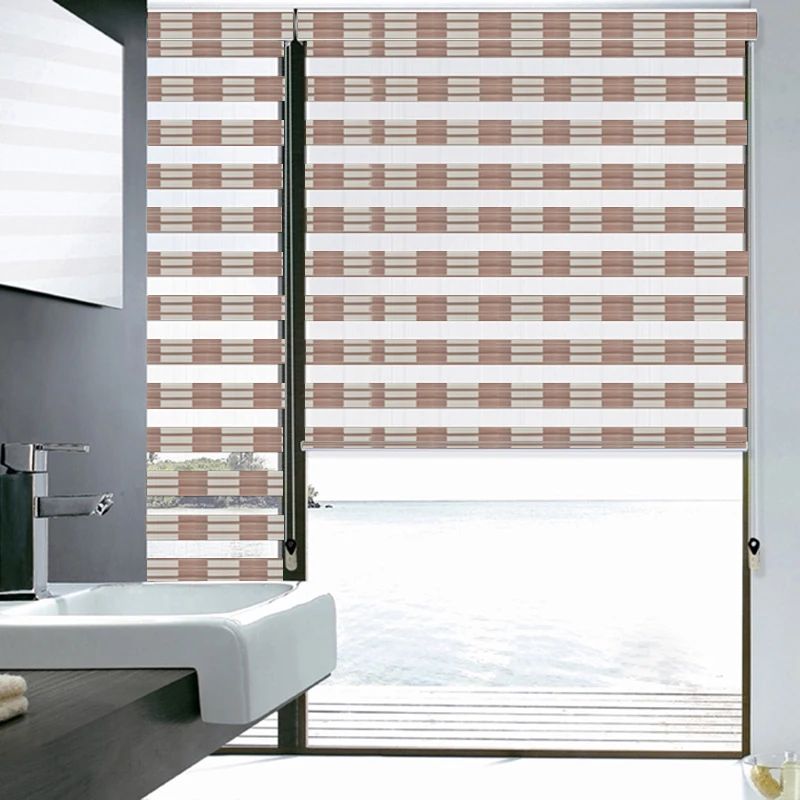 Us 45 0 Free Shipping Popular Zebra Blinds And Roll Up Window Shades In Blinds Shades Shutters From Home Garden On Aliexpress 11 11 Double