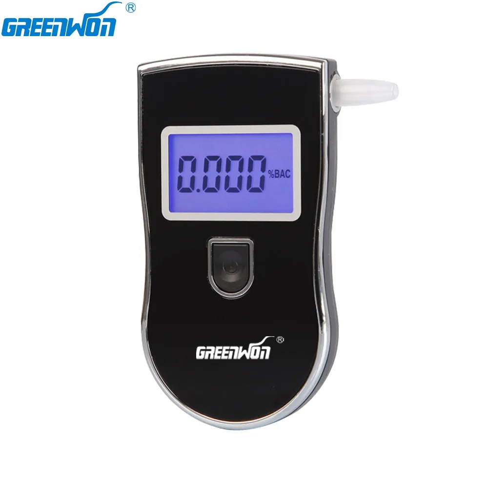 GREENWON بريفيسيونال الرقمية فاحص نسبة الكحول في النفس الكحول مع 5 أبواق قطعة Freeshipping دروبشيبينغ