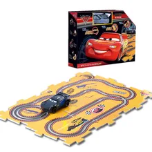 2018 Disney Pixar Juguete Cars 3 DIY Toys Electric Track Cars Storm Jackson with 6 Tracks for Children Boys Birthday Xmas Gifts