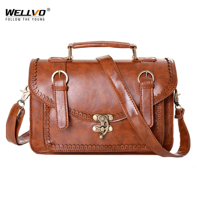 

Spanish Style Women Handbag Spanish Design Female Shoulder Bag Retro Carved Ladies Crossbody Bags PU Leather sac a main XA1651C