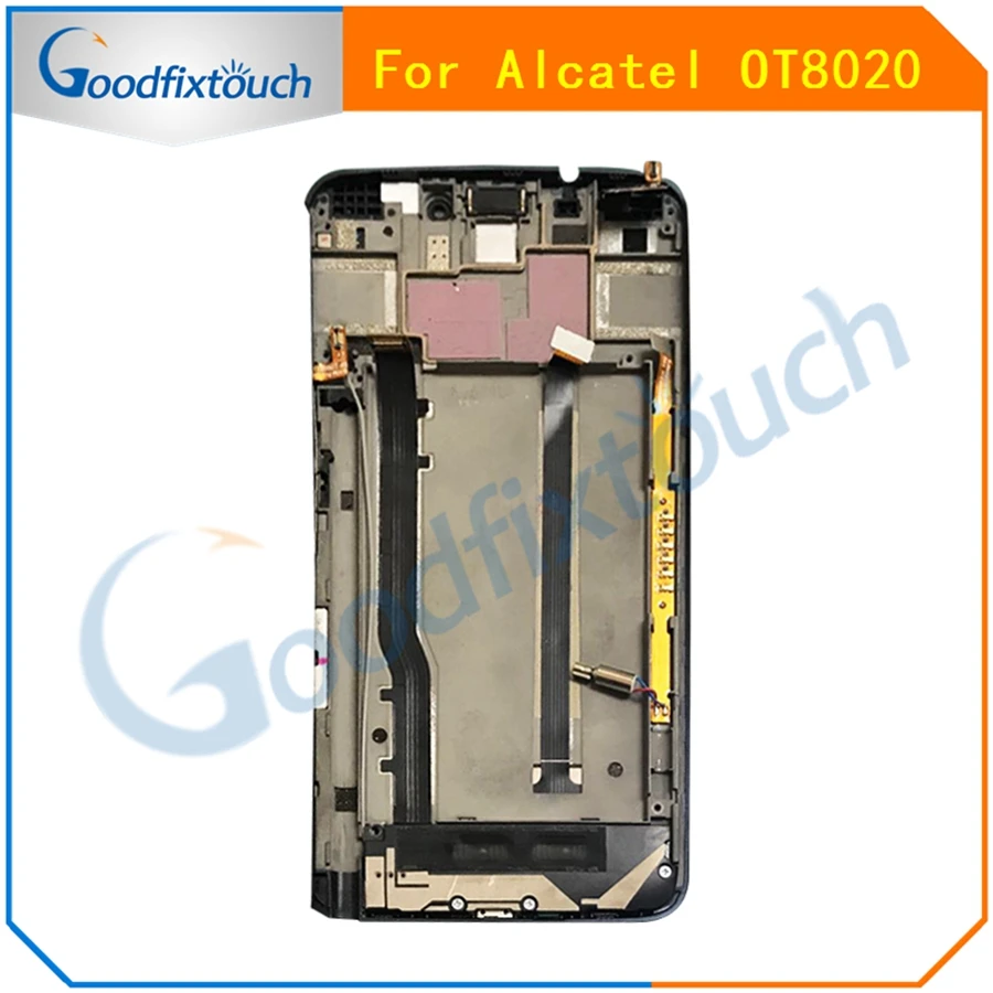 AT0210 For Alcatel One Touch Hero 8020D 8020 8020X OT8020D LCD Display Touch Screen Panel Digitizer Assembly With Frame (3)