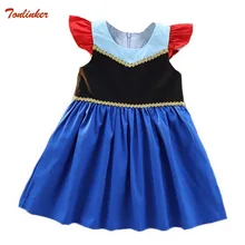 Little Girls Dress Christmas Anna Elsa Cosplay Costume Summer Cotton Dresses Girl Princess Anna Dress for Birthday Party Clothes Little Girls Dress Christmas Anna Elsa Cosplay Costume Summer Cotton Dresses Girl Princess Anna Dress for Birthday Party Clothes