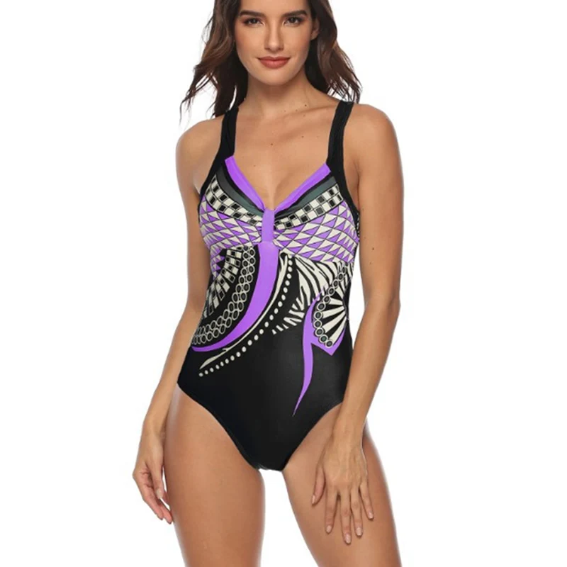 

One Piece Swimwear Women Swimming Suit For Women Strap Beachwear Bathing Suit Push Up Fitness Female One Piece Bodysuit Monokini