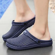 SAGACE Брендовые мужские черные повседневные туфли-сабо для сада, большие размеры 40-46,, мужские сандалии с ремешками летние шлепанцы, пляжная обувь для плавания