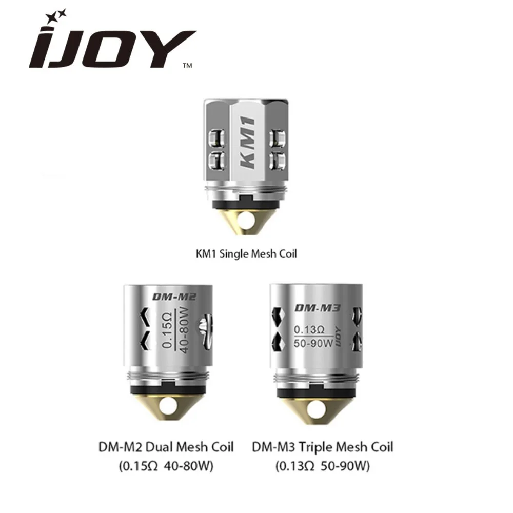 Оригинальный 3 шт. IJOY Катана Танк катушка с 0.15ом KM1/0.13ом DM-M3/0.15ом DM-M2 катушка forIjoy Катана Subohm танк электронная сигарета