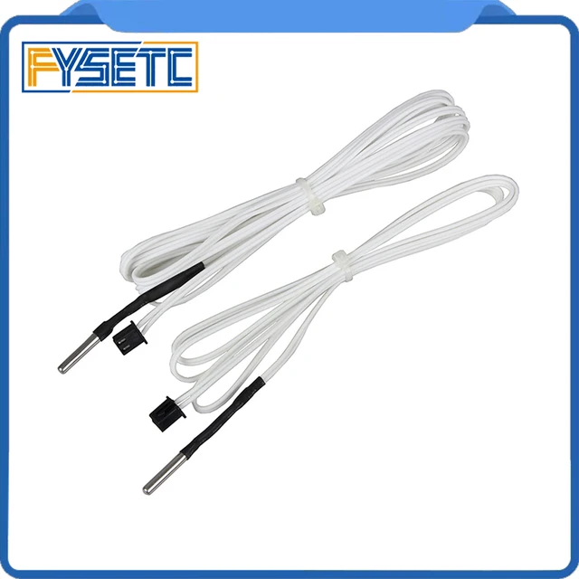 Best Price 2pcs 3D Printer Parts HT-NTC100K Thermistor Temperature Sensor for High Temperature Filament 350 Degrees B3950 For 1M 2M Best Price 2pcs 3D Printer Parts HT-NTC100K Thermistor Temperature Sensor for High Temperature Filament 350 Degrees B3950 For 1M 2M