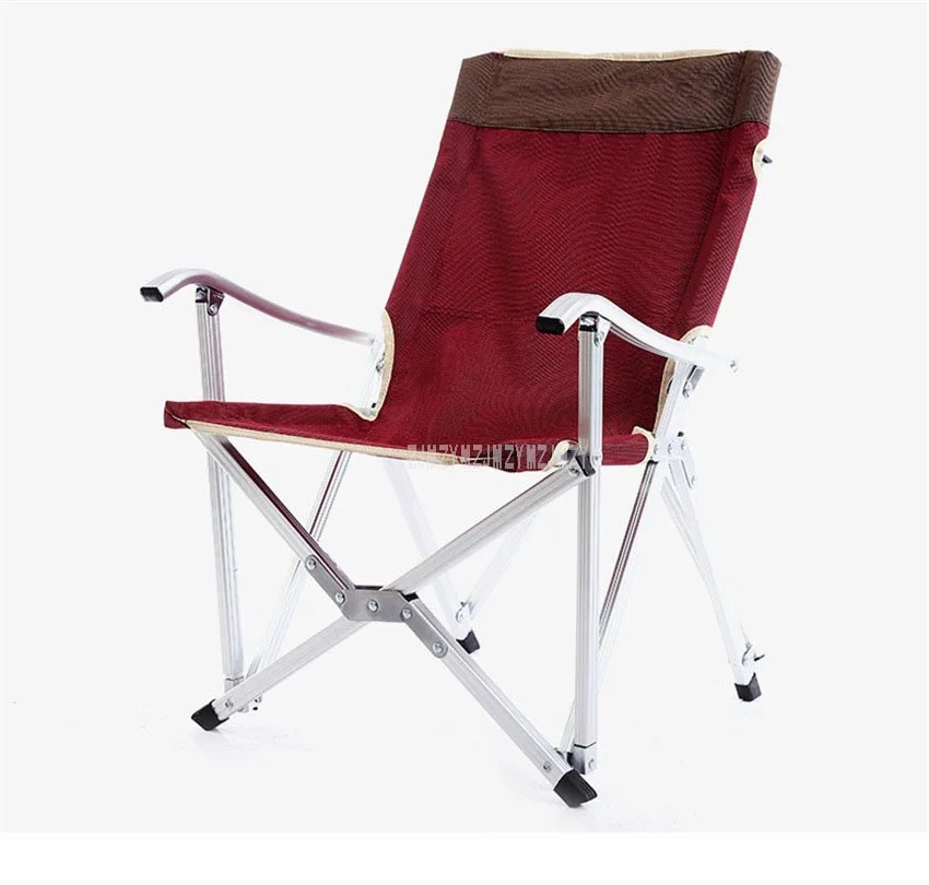 Портативный складной стул для рыбалки 600D оксфорд алюминиевая трубка Спинка Складной для пикника Кемпинг открытый пляжный стул с сумкой