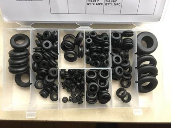 

180pcs/box Black Sealing Grommet Rubber O Ring Assortment Set Hydraulic Plumbing Gasket Paintball Washer Seals Water Tight Kits