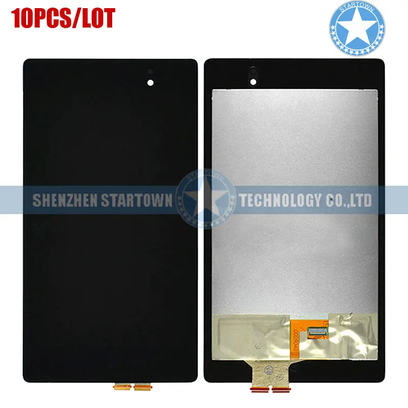 

10pcs/lot Black LCD Display Front Lens Glass Touch Screen Digitizer Assembly for Asus Google Nexus 7 II 2nd
