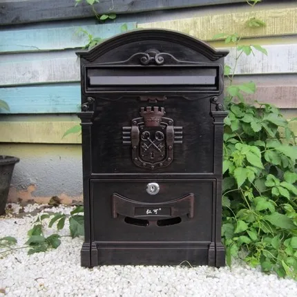 

European-style villas mail outdoor wall newspaper boxes Wall pastoral retro hot new mail post box