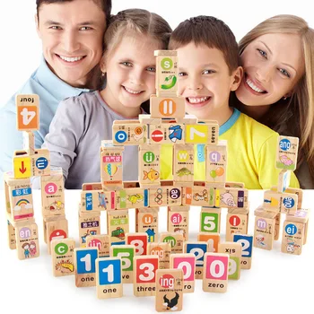 

100 Pcs / Set Standard Wooden Domino Chinese Pinyin Digital Domino Blocks Children Educational Toys Kids Toys