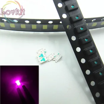

100pcs 0603 SMD/SMT Pink High Quality LED 3.0-.2V SMD Chip lamp beads Ultra Bright Light Emitting diode Suitable for Car DIY