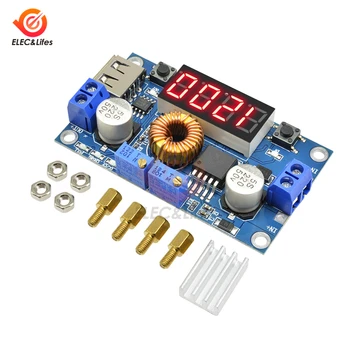 

DC-DC Adjustable Digital Buck Power Converter Module 5A CC CV USB Lithium Battery Step down Charging Board led Voltmeter Ammeter