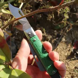 Ножничные сад ручной резак складной портативный прививки ножи двойной лезвие фрукты дерево бонсай рассады Обрезка инструмент