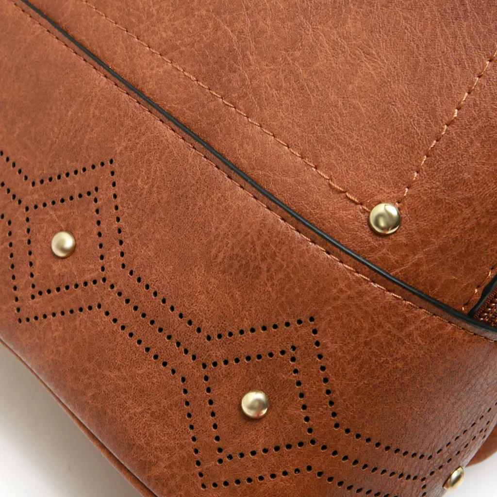 Женская модная сумка на плечо с кисточками полые модные рюкзаки mochila para hombre рюкзак женский#400