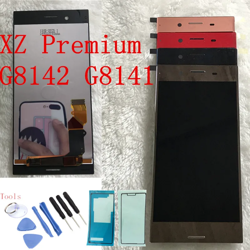 

Original LCD Display for Sony Xperia XZP XZ Premium G8142 touch screen 5.5 inch Digitizer Sensor Panel Assembly G8141 with Frame