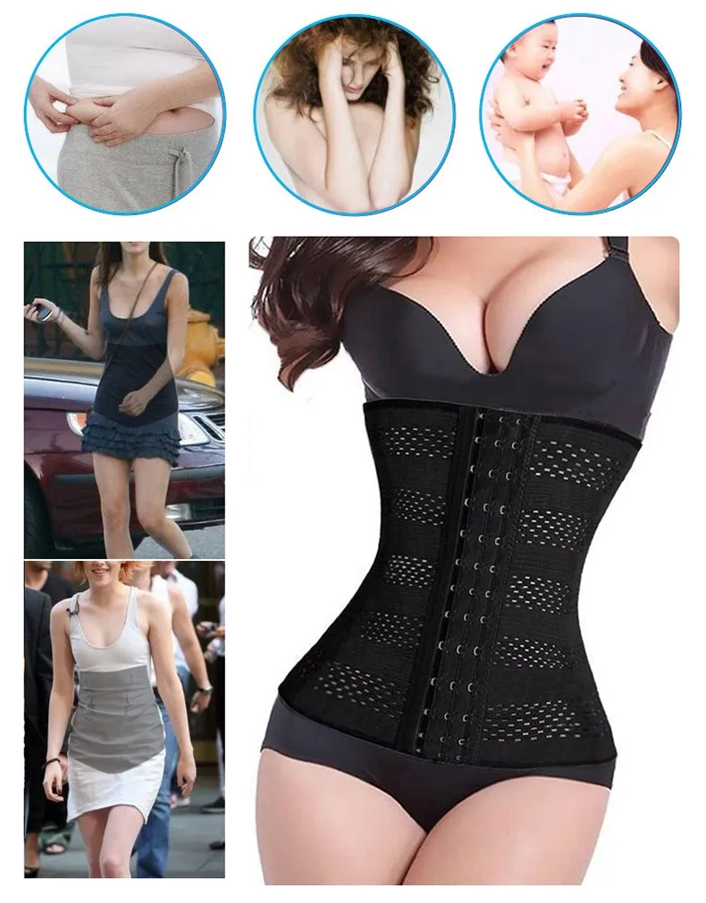 Для женщин Body Shaper латекс для талии Cincher для живота, пояс-корсет, пояс для похудения Body Shaper нижнее белье, бюстье придающее Управление тренировочный пояс