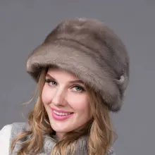 JKP натуральная норковая Кожаная шапка осень/зима шапка водяная теплая не страшная шляпа Горячая женская шапка зима хороший подарок DHY-57