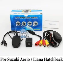Для Suzuki Aerio/Liana Хэтчбек/RCA AUX Проводной Или Беспроводной камера/HD Широкоугольный Объектив CCD Ночного Видения/Заднего вида камера