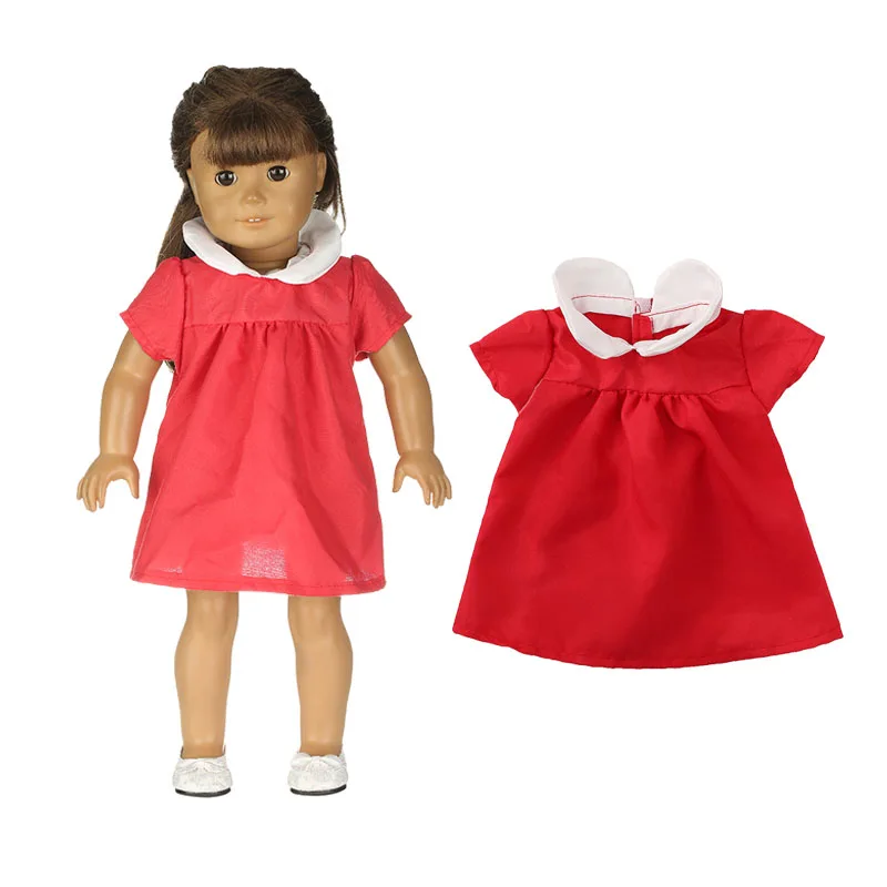 LUCKDOLL летнее платье подходит для 18 дюймов Американский 43 см детская кукла одежда