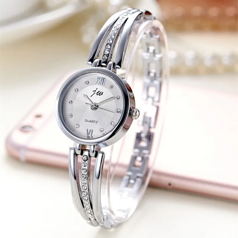 Роскошные Брендовые женские наручные часы с браслетом из нержавеющей стали, женские кварцевые часы montre femme hodinky - Цвет: Хаки