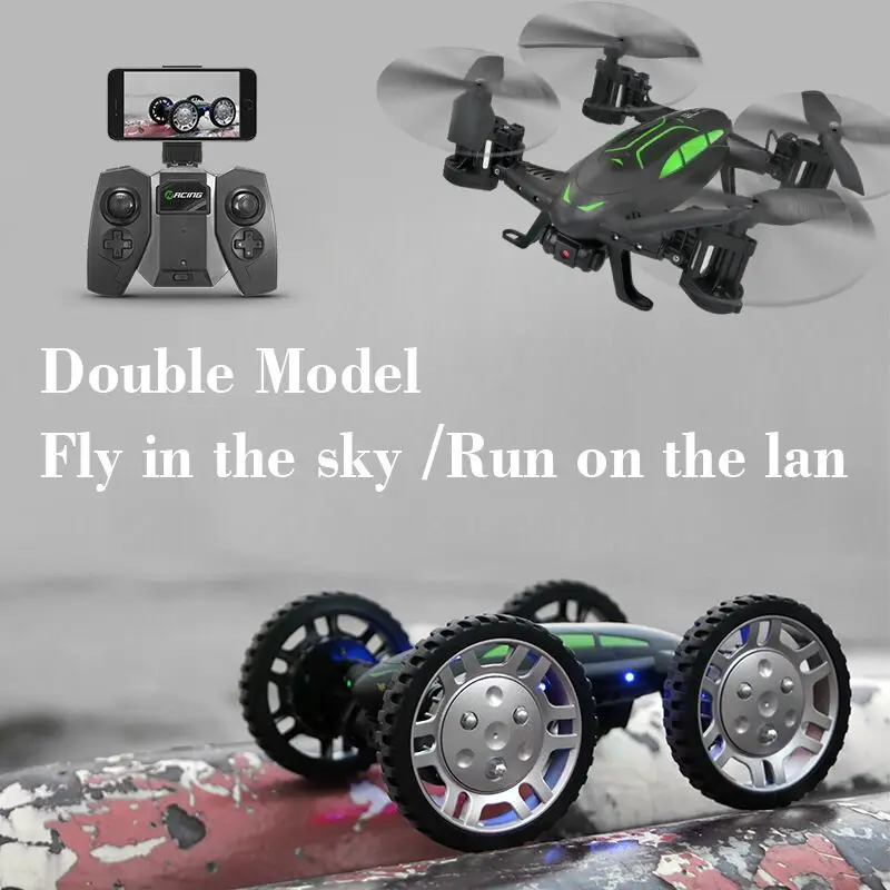 Buy Cheap Air-Road Double Mobel 2 in 1 FY602 Flying Car 2.4G RC Quadcopter Drone USB Run Double Side 6-Axis 4CH Helicopter With HD Camera