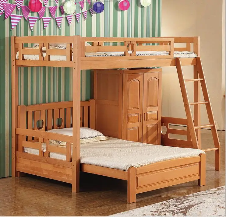 Wooden Bunk Beds Child Special Offer Wood Lit Enfants Meuble