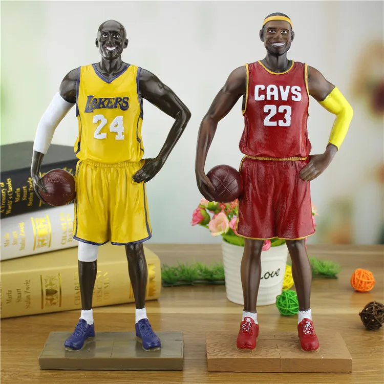 Modern Basketball Star Doll Decoration Resin Bryant Statue James Curry