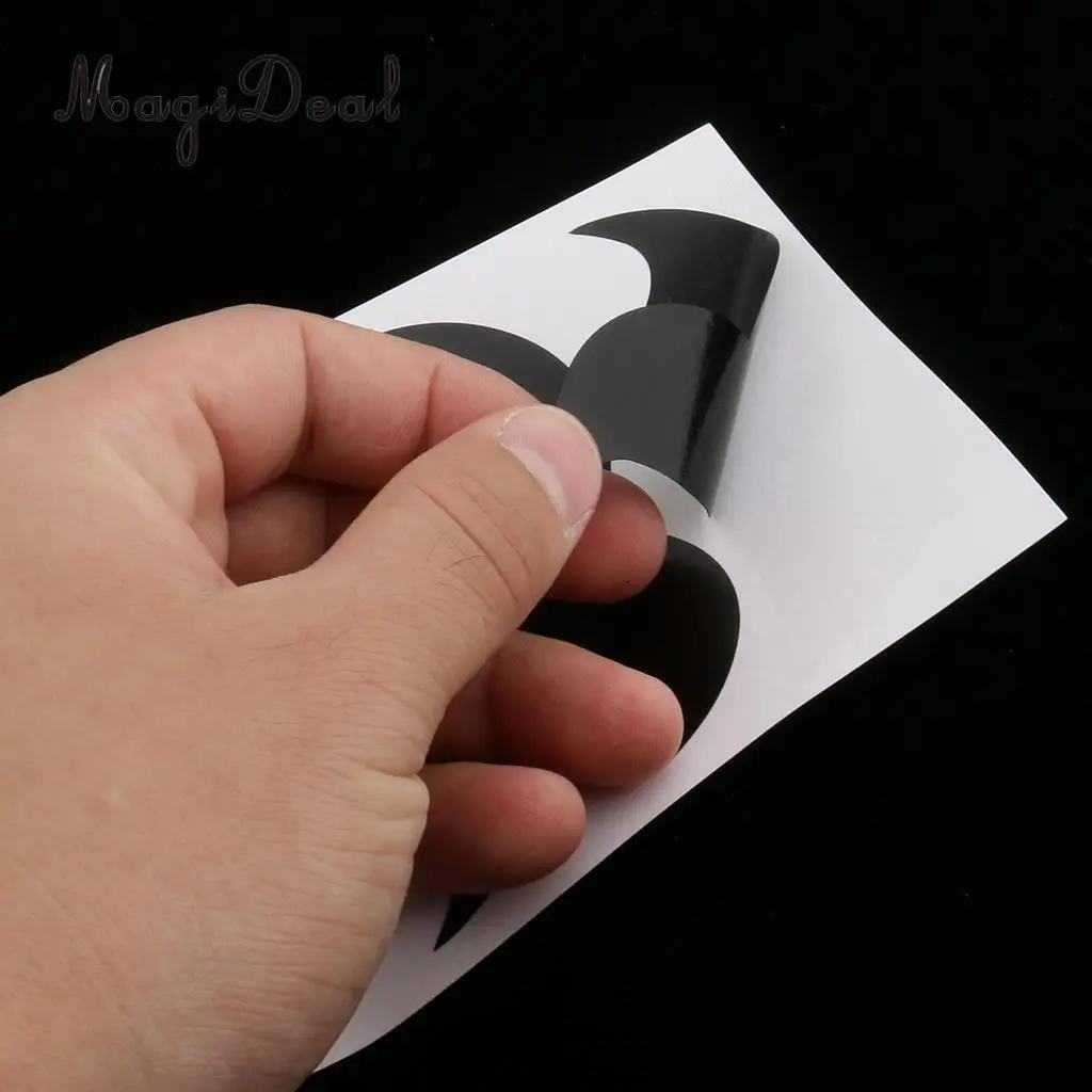 MagiDeal 9 x 6pcs Black Chalk Board Vinyl Mustache Decal Stickers Art DIY Crafts Use for Put on Jar Container Storage Bin Box