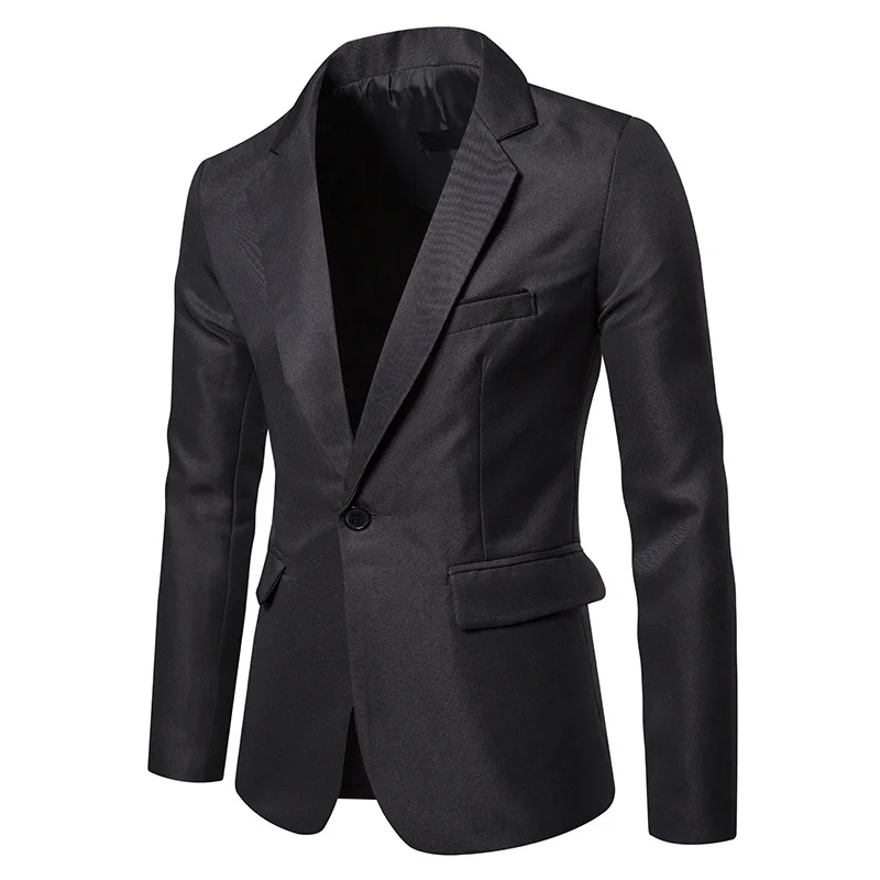 HCXY Autumn Fashion Suit Mens Casual Solid Color Blazer Slim Fit Classic Male Suits Jacket Masculino Blazers Men Size S-XXL