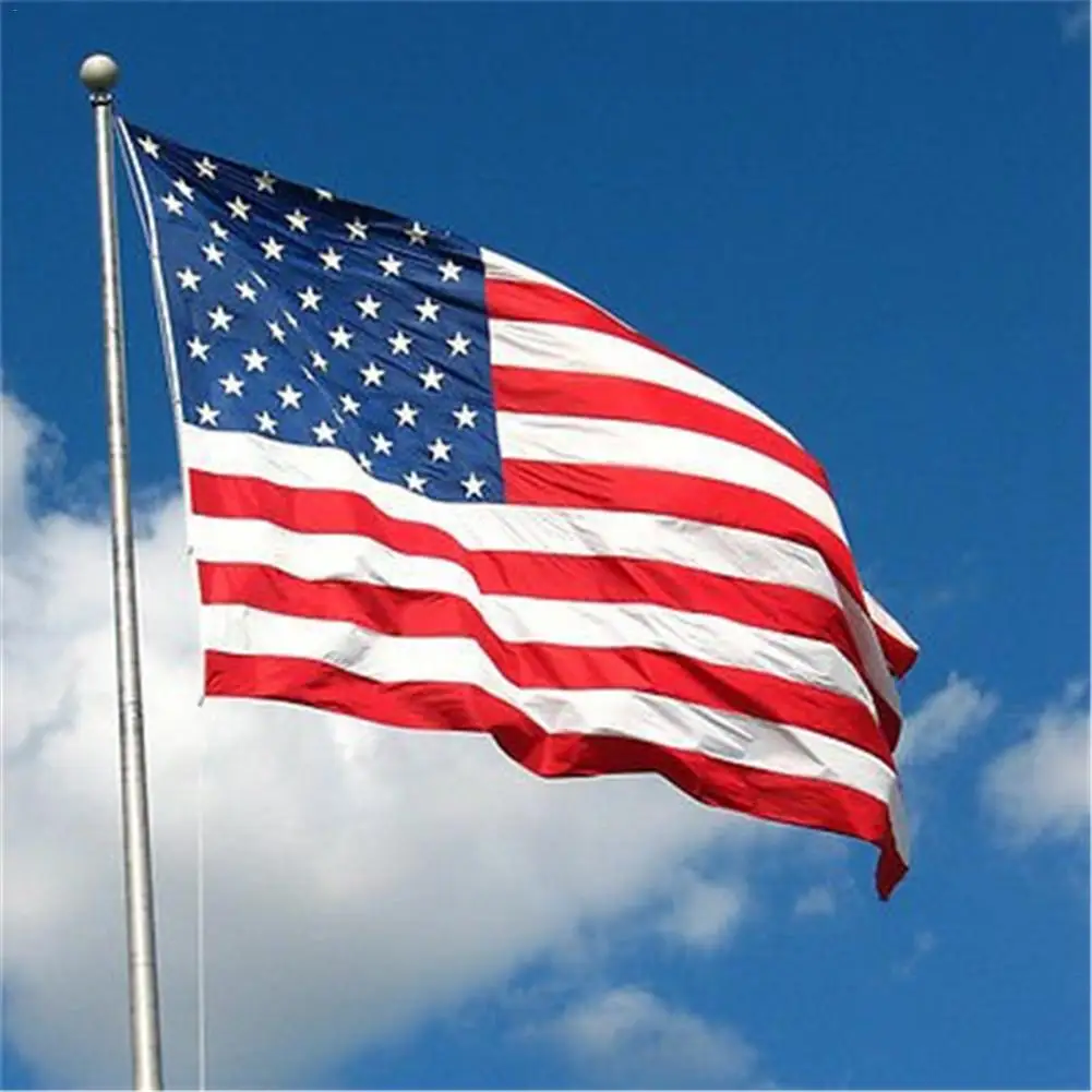 

90x150cm American National Flag with Copper Grommets USA Flag Party Bar RU Stripe Pennant Home Decoration Supplies