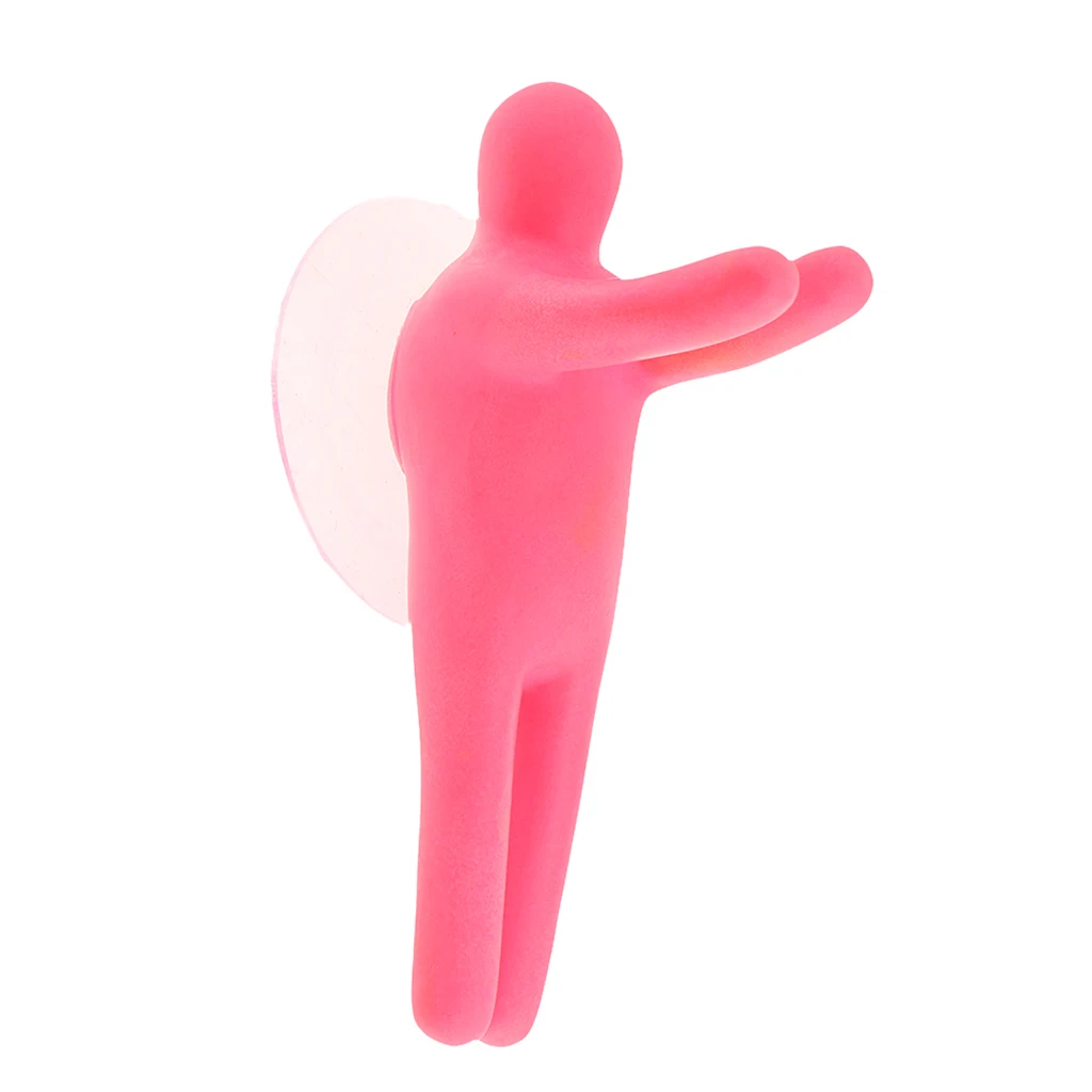 Suction Cup Hanging Kids Toothbrush Key Holder Hanger Hook & Bathroom Organizer Home Wall Hanging Decorative Hook 