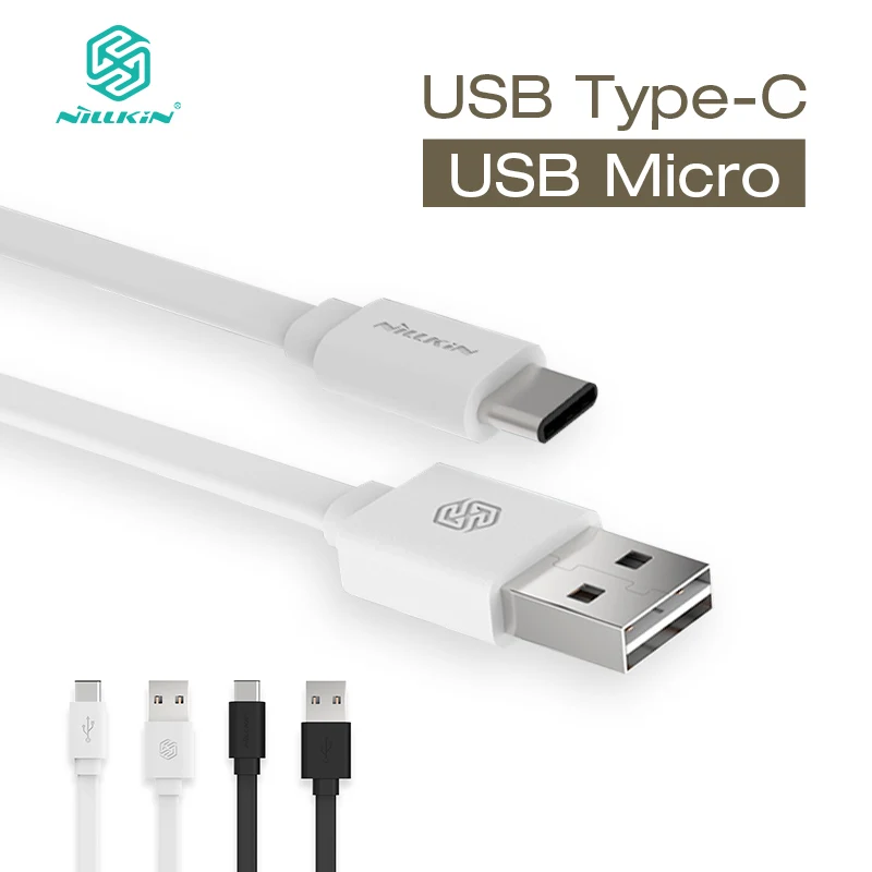 Cable cargador USB NILLKIN para Xiaomi para Samsung para Cables de teléfono móvil OnePlus 5 V/2A usb tipo c y Cable de datos Micro USB