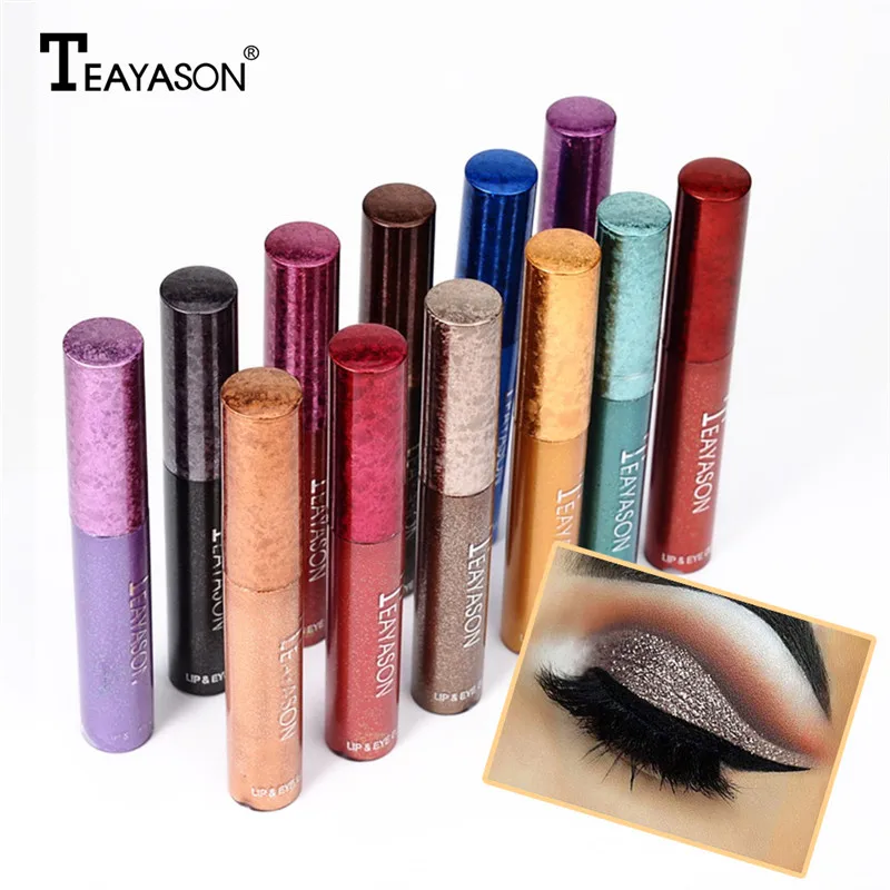 

Multifunction Glitter Shimmer Eye Shadow Waterproof Face Makeup Lip Tint Festival Make Up Cosmetics Eyeshadow Liquid Shiny