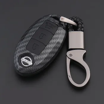 

Carbon Fiber Shell Car Remote Key Cover Case For Nissan Qashqai J10 J11 X-Trail t31 t32 kicks Tiida Pathfinder Murano Note Juke