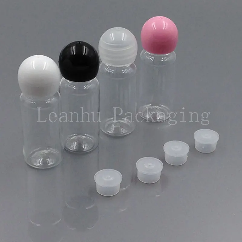 

15ML Transparent Plastic Bottle Mushroom Cap , 15CC Shampoo / Lotion / Toner Packaging Bottle , Empty Cosmetic Container