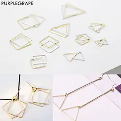 PURPLEGRAPE минимализм геометрический границы серьги DIY серьги Материал Jewelry аксессуары Цепочки и ожерелья аксессуары кулон