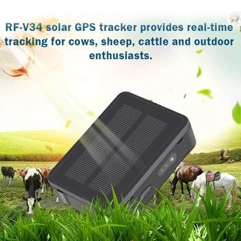 

Waterproof Animal GPS Tracker RF-V34 GSM Quad-band real-time tracking Voice monitoring SOS Geo-fence Historical route display