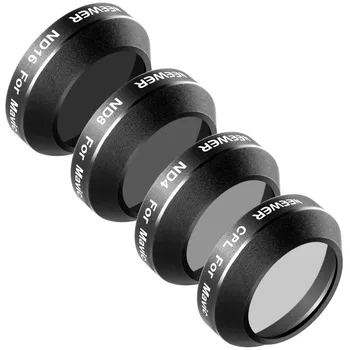 

Neewer 4 Pieces Filter Kit for DJI Mavic Pro Drone Quadcopter Includes:CPL+ND4+ND8+ND16 Filter Multi Coated Waterproof MC-16