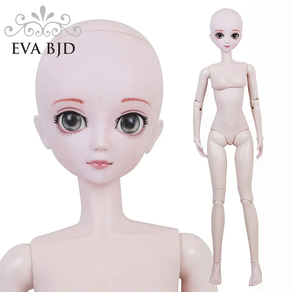 1" 18 дюймов голая кукла 1/4 BJD кукла 45 см 18 дюймов шарнирная игрушка куклы SD+ базовый макияж мягкое тело жесткие руки и подвиги