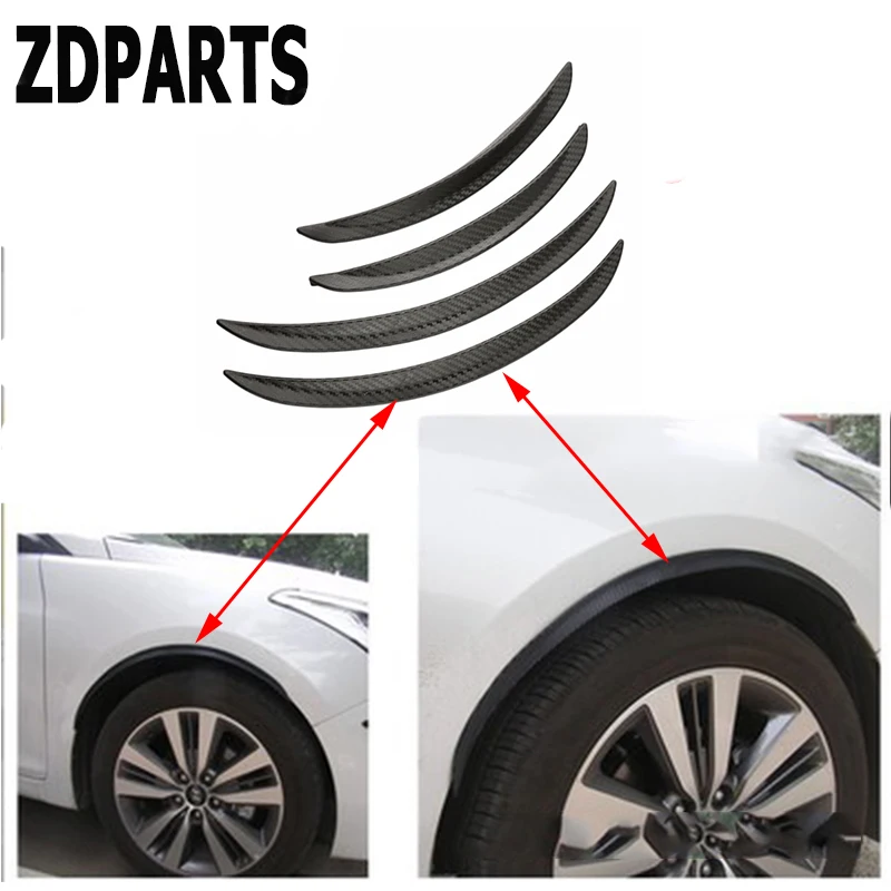 ZDPARTS 2 шт. автомобильный брызговик колесная шина край бровь углеродная наклейка