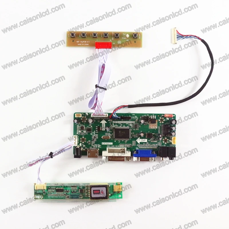 

NT68676 LCD controller board support HDMI+DVI+VGA+AUDIO for LCD panel 1400X1050 HV121P01-100 HV121P01.101 LCD model repair
