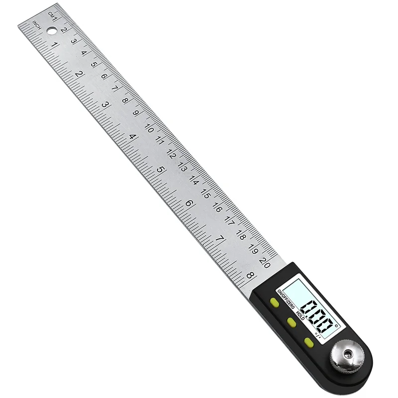 0-200mm 0-300mm Digital Angle Finder Meter 0-360 Degree Stainless Steel LCD Protractor Goniometer Ruler