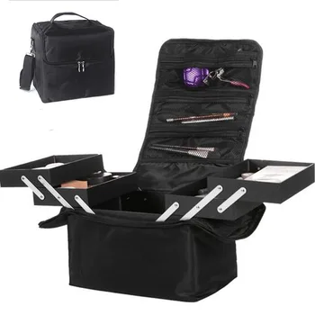 

High Quality Professional Empty Fashion Makeup Organizer Bolso Mujer Cosmetic Case Large Capacity Travel Toiletry Bag Suitcases